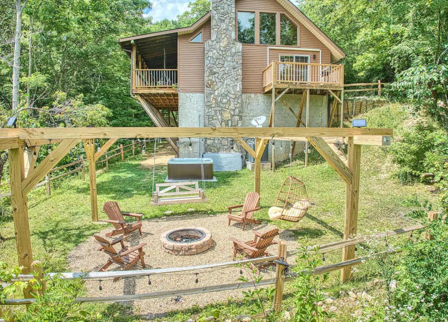 Maggie Valley Cabin With Beautiful Mountain Views, Hottub, Pet Friendly, Gameroom, Fireplace Extérieur photo